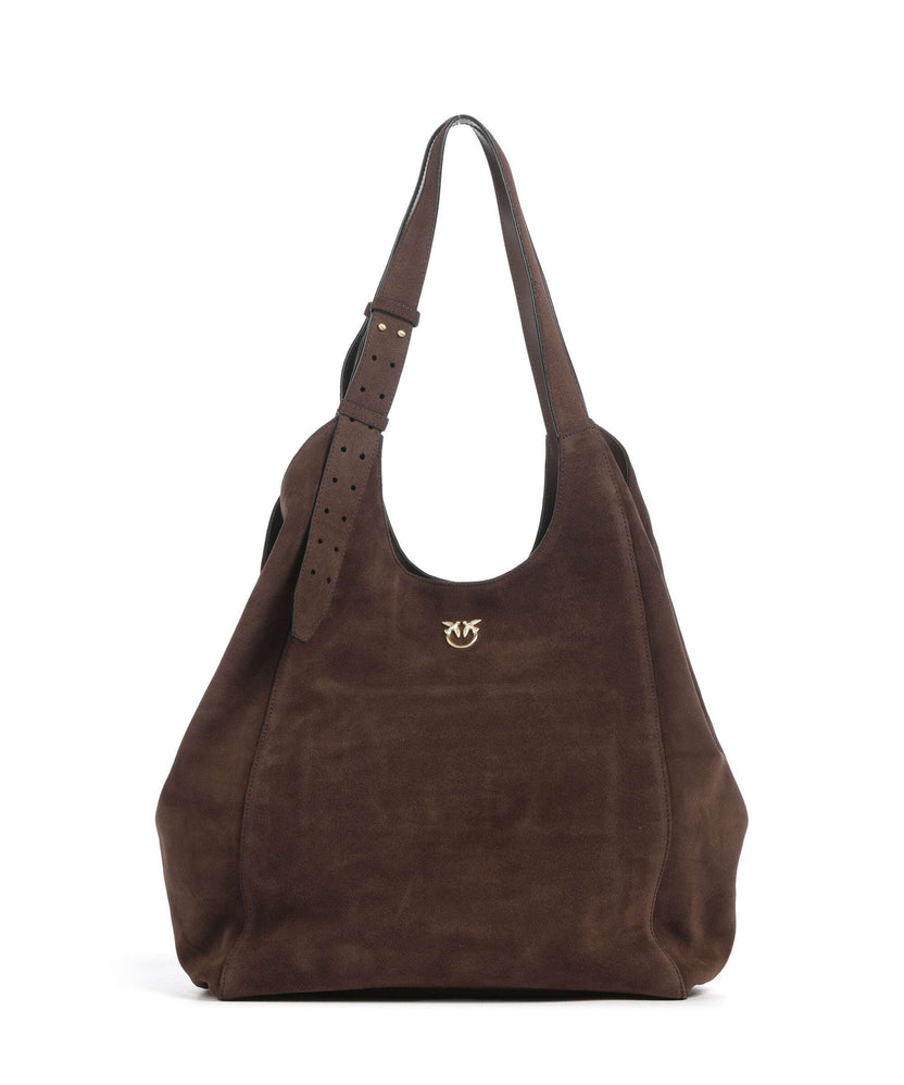 Pinko Tote bag marrone castano/matt gold