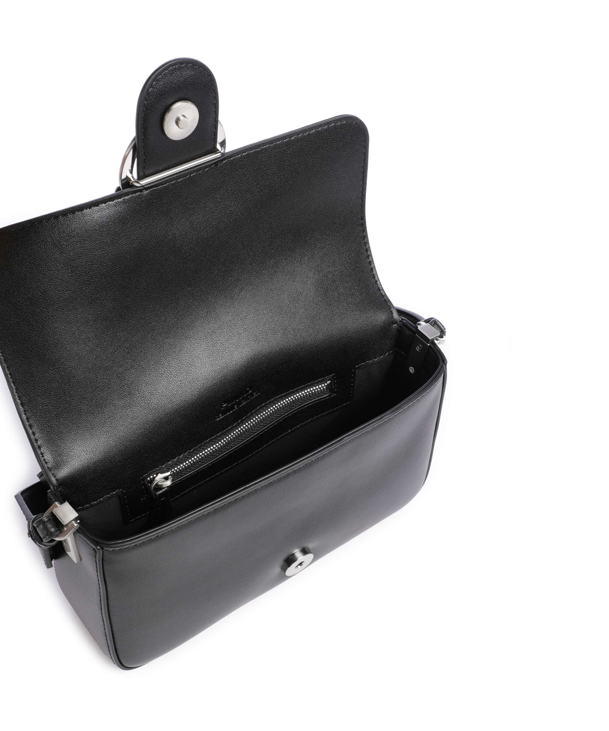 Pinko Love One Mini Slouchy Shoulder bag nero limousine/matt silver