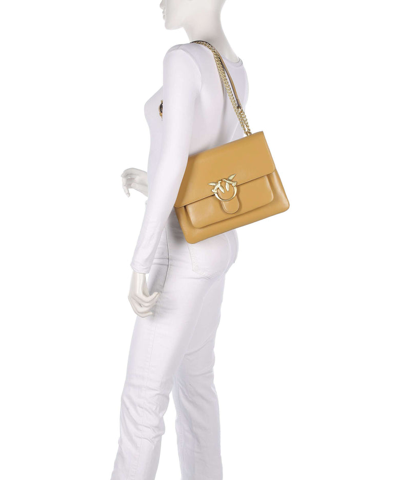 Pinko Love One Soft Big Shoulder bag torroncino/matt gold