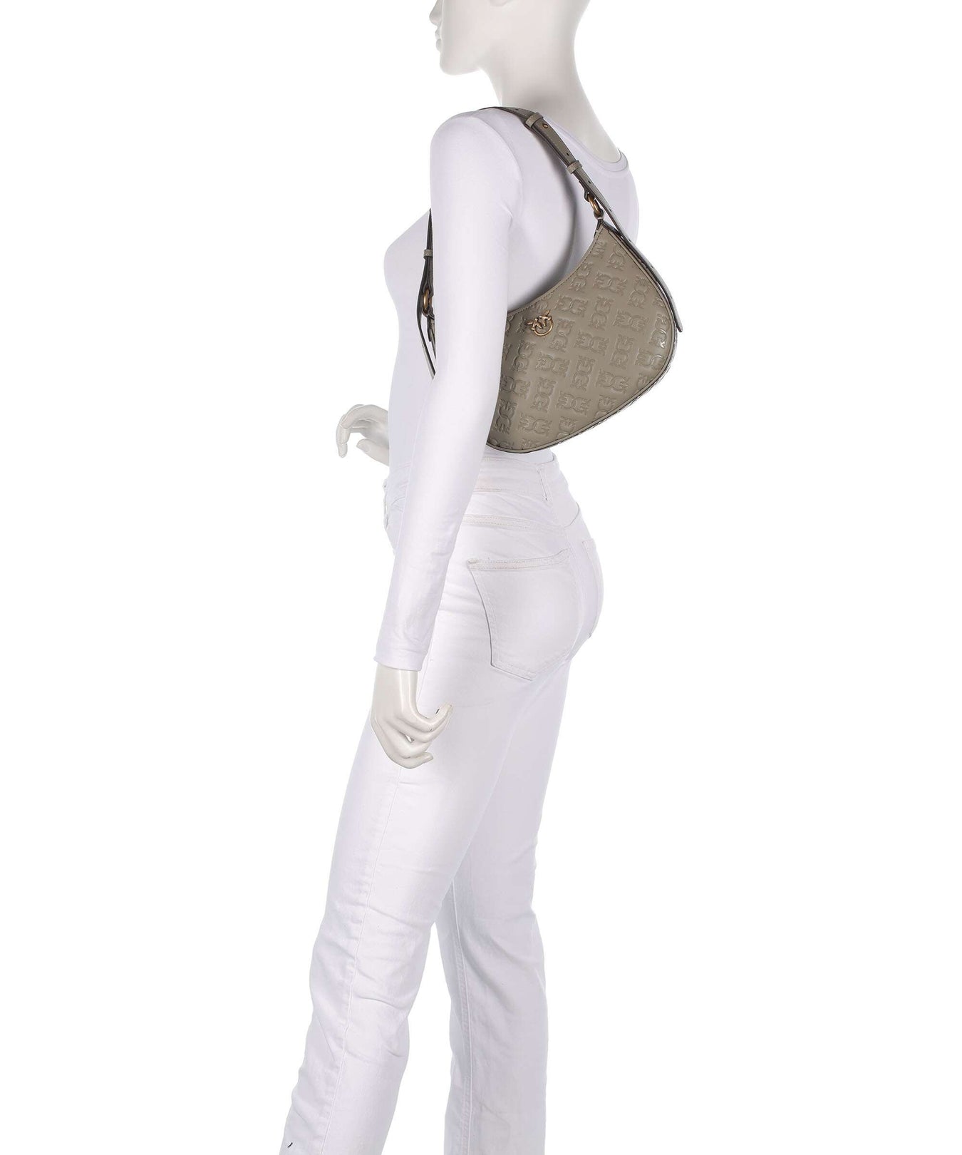 Pinko Half Moon Mini Shoulder bag noce/antique gold