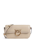 Pinko Love Box Horizontal Shoulder bag beige/grigio fumo/antique gold