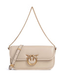 Pinko Love Box Baguette Torba preko ramena beige/grigio fumo/antique gold