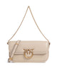 Pinko Love Box Baguette Shoulder bag beige/grigio fumo/antique gold