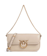 Pinko Love Box Horizontal Shoulder bag beige/grigio fumo/antique gold