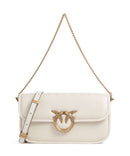 Pinko Love Box Baguette Torba preko ramena bianco seta/antique gold