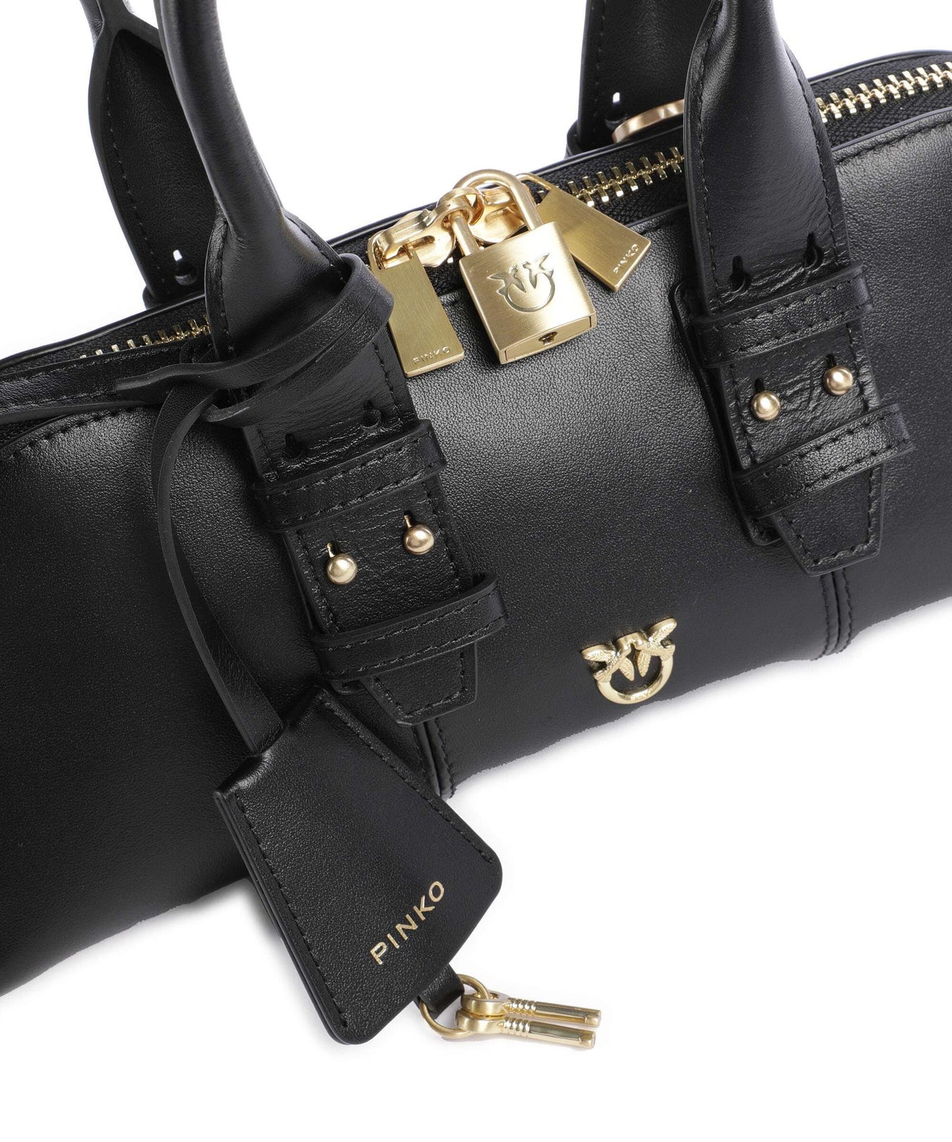 Pinko Bowling Horizontal Handbag nero limousine/matt gold