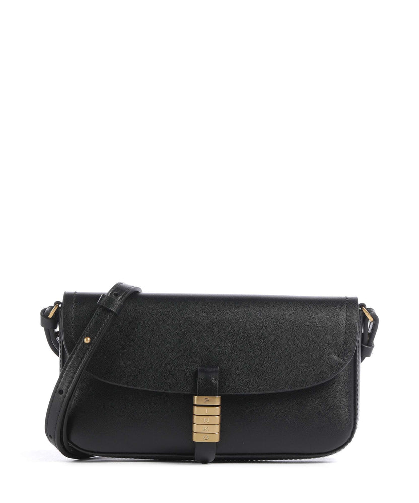 Pinko Saddle Flat Crossbody bag nero/antique gold