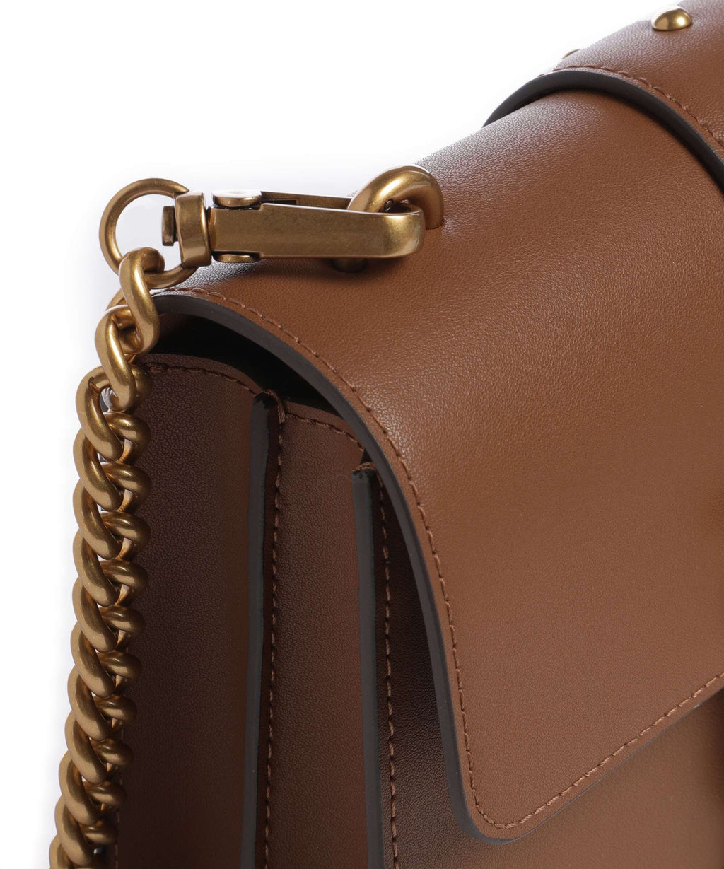 Pinko Love One Mini Crossbody bag marrone/leone/antique gold