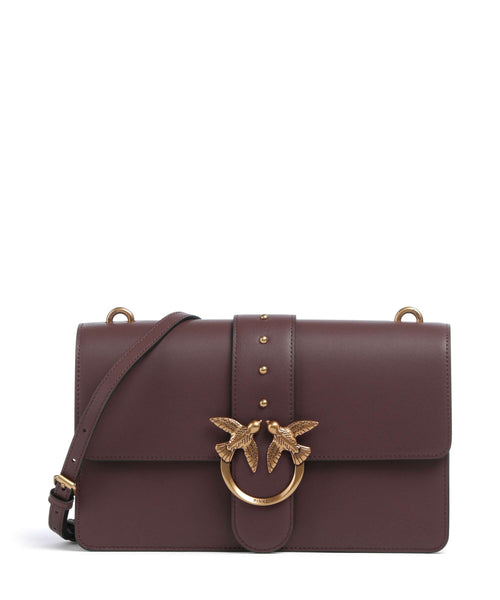 Pinko Love One Classic Crossbody bag cioccolato amaro/antique gold