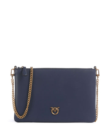 Pinko Flat Classic Torba preko ramena blu indaco ombroso/antique gold