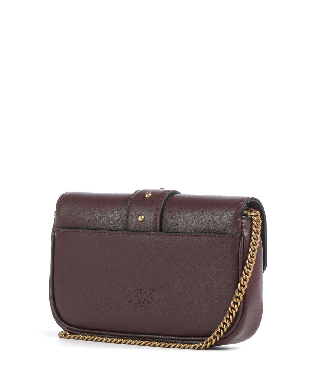 Pinko Love One Pocket Crossbody bag cioccolato amaro/antique gold