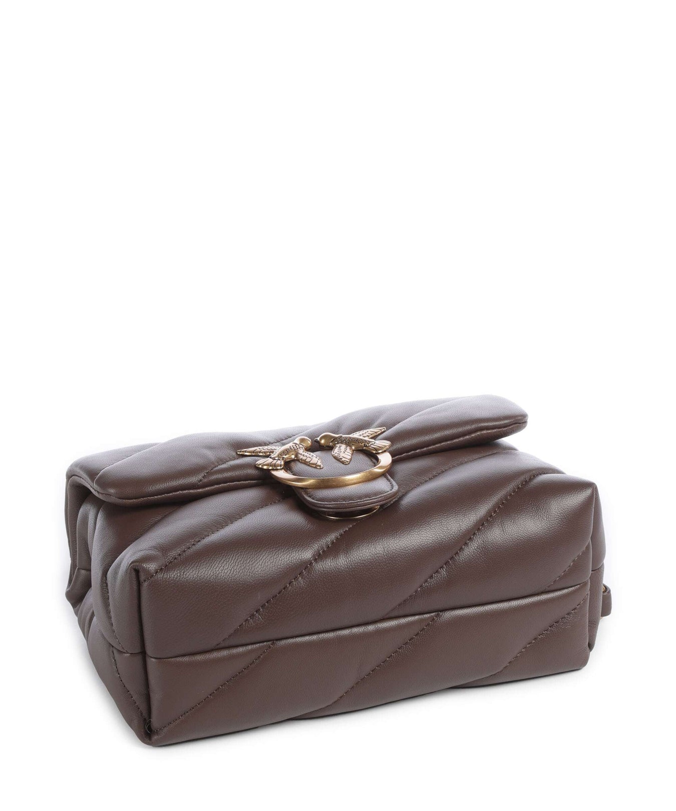 Pinko Love Puff Mini Shoulder bag marrone castano/antique gold