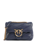 Pinko Love Puff Mini Torba preko ramena blu indaco ombroso/antique gold