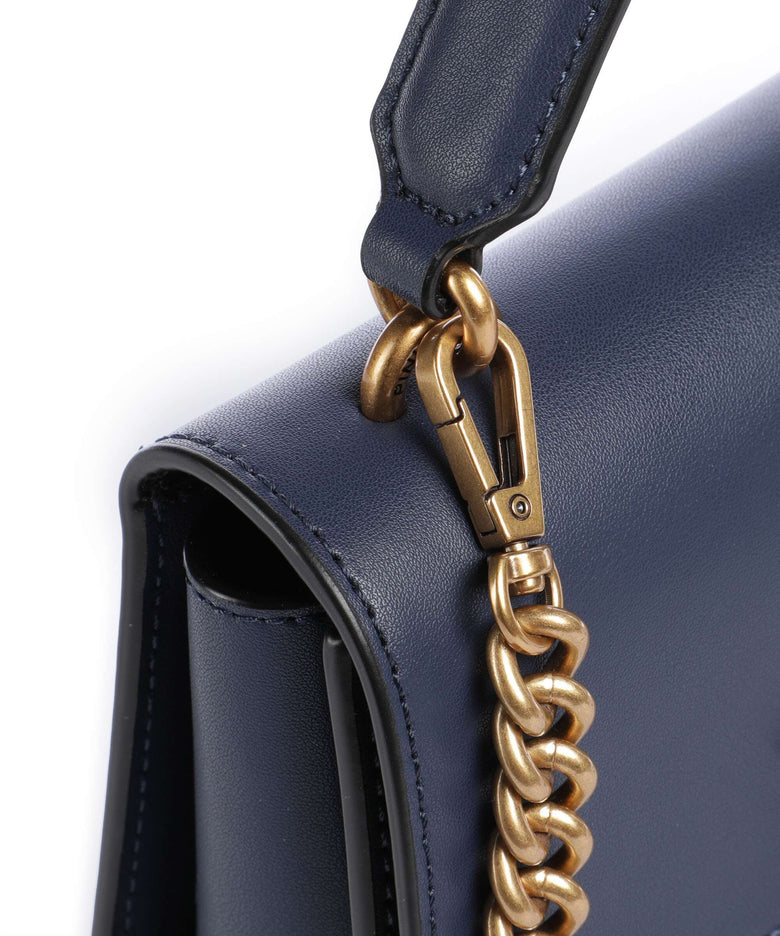 Pinko Love One Mini Crossbody bag blu indaco ombroso/antique gold