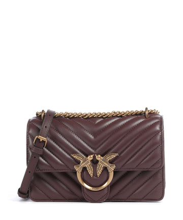 Pinko Love One Mini Torba preko ramena cioccolato amaro/antique gold
