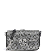 Pinko Love One Baby Slouchy Crossbody bag argento/nickel lucido