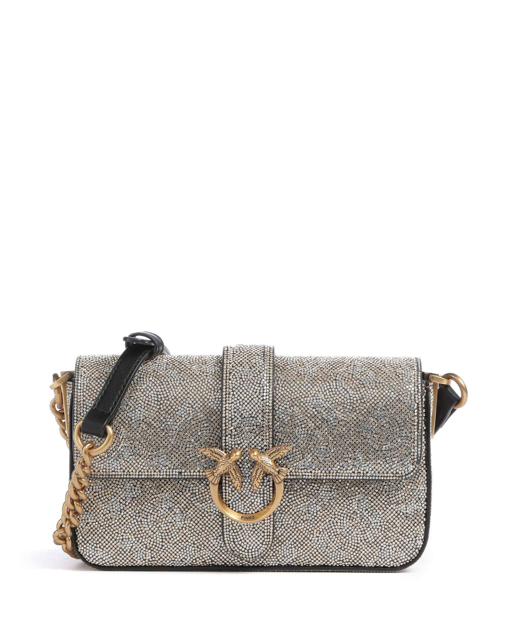 Pinko Love One Baby Slouchy Crossbody bag oro/antique gold