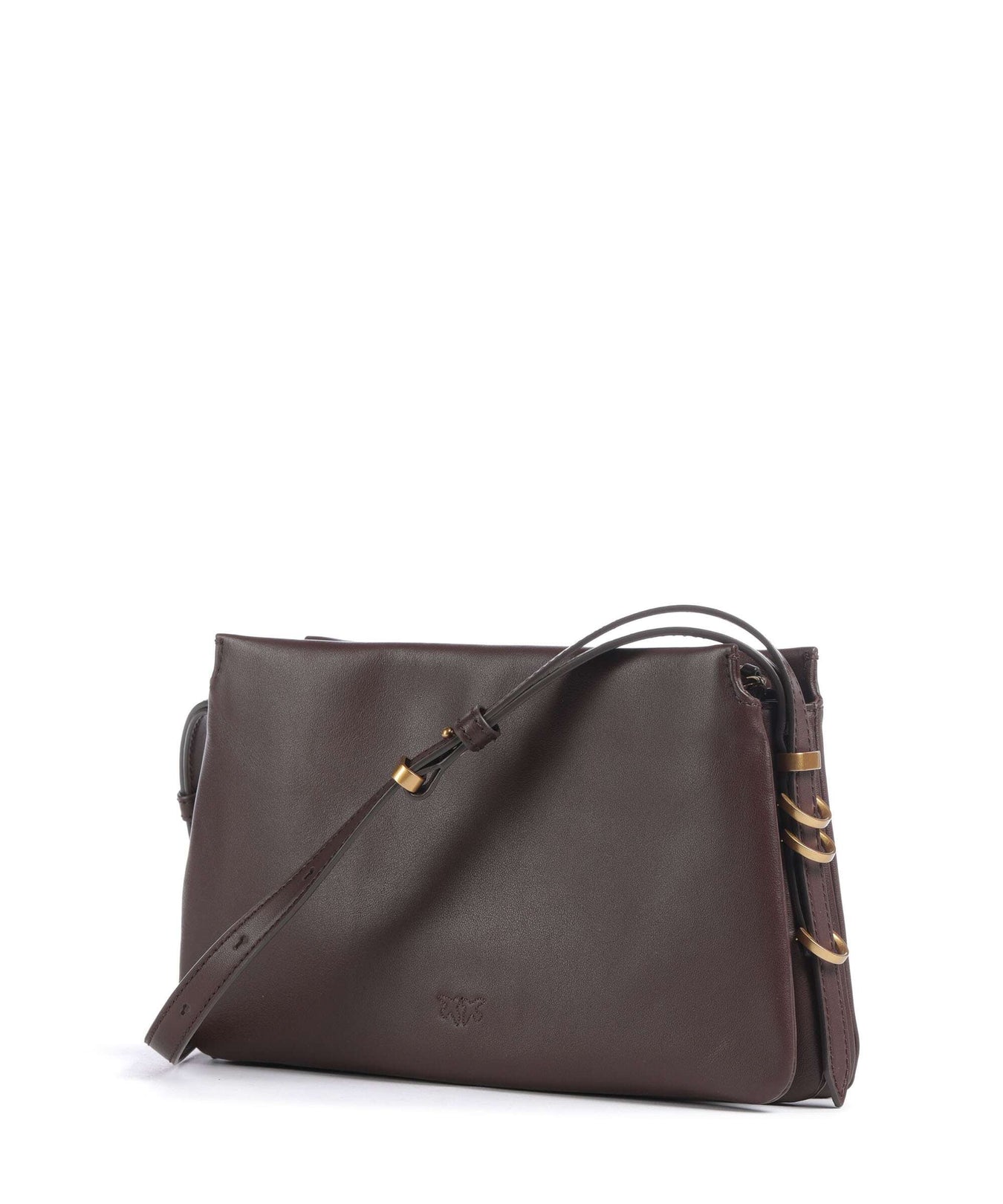 Pinko Triplet Mini Crossbody bag rosso mogano/antique gold