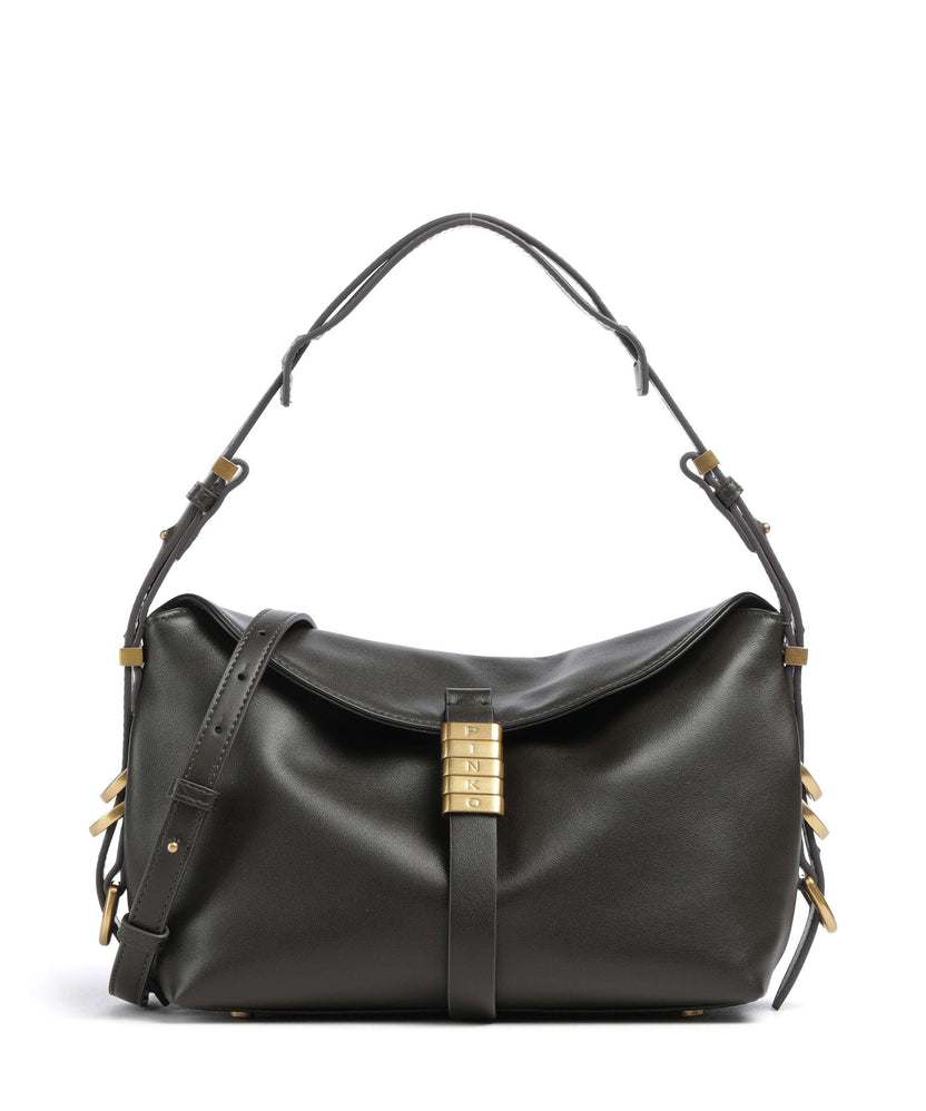 Pinko Saddle Horizontal Mini Shoulder bag verde fango/antique gold