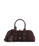 Pinko Bowling Baguette Torbu rosso mogano/antique gold