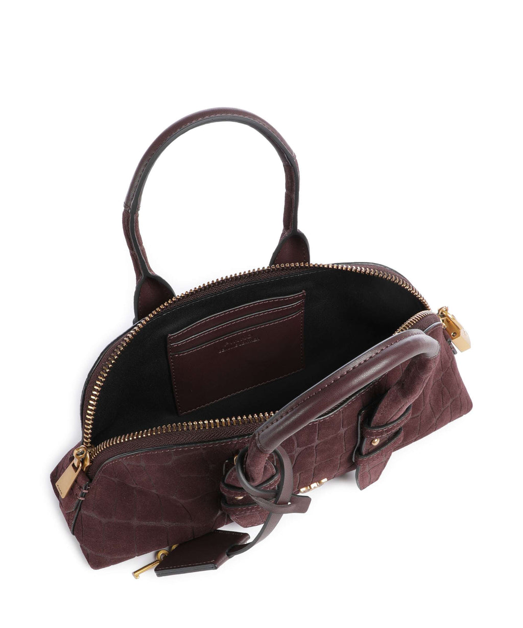 Pinko Bowling Baguette Handbag rosso mogano/antique gold