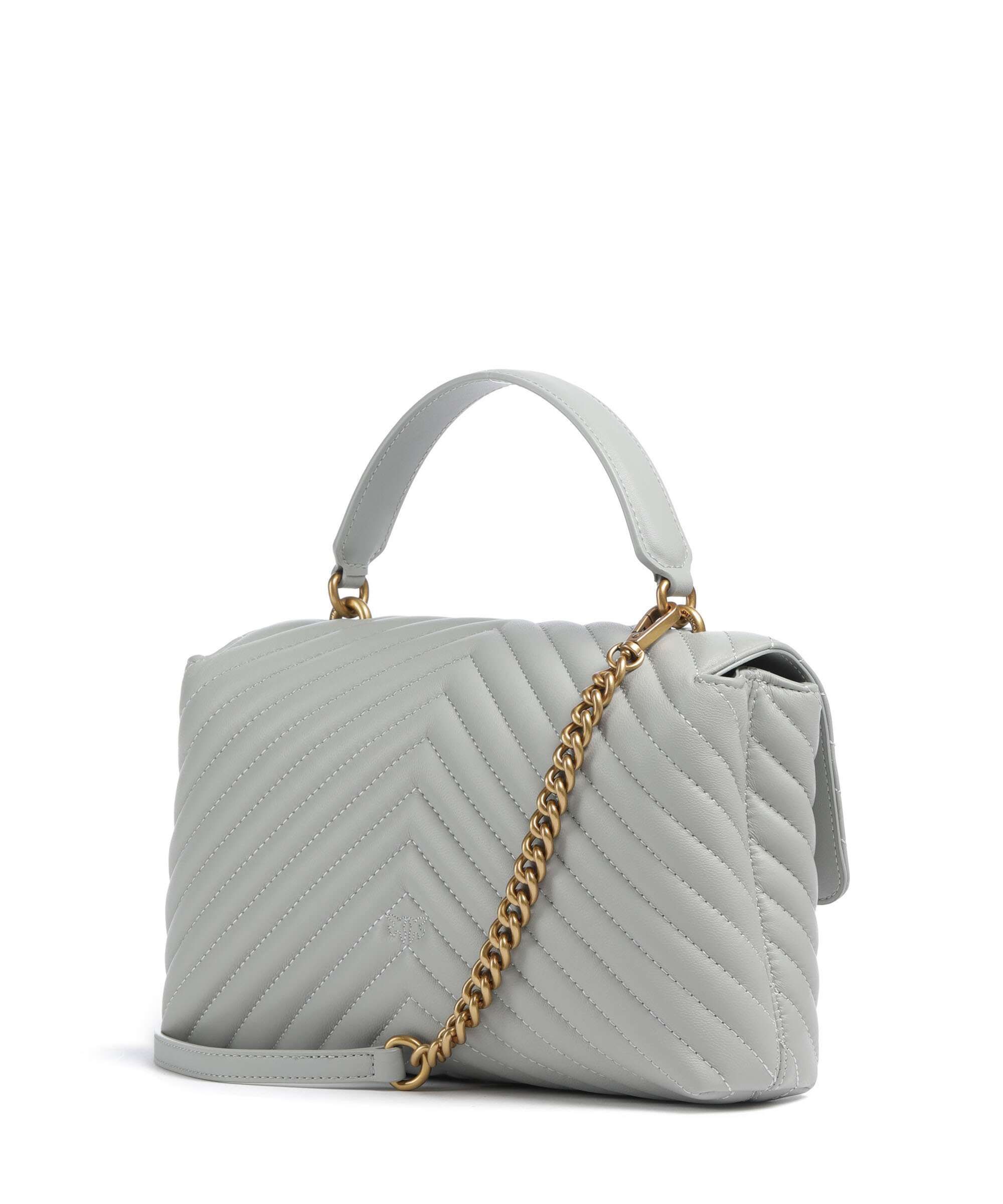 Pinko Love Lady Puff Classic Handbag grigio perla/antique gold