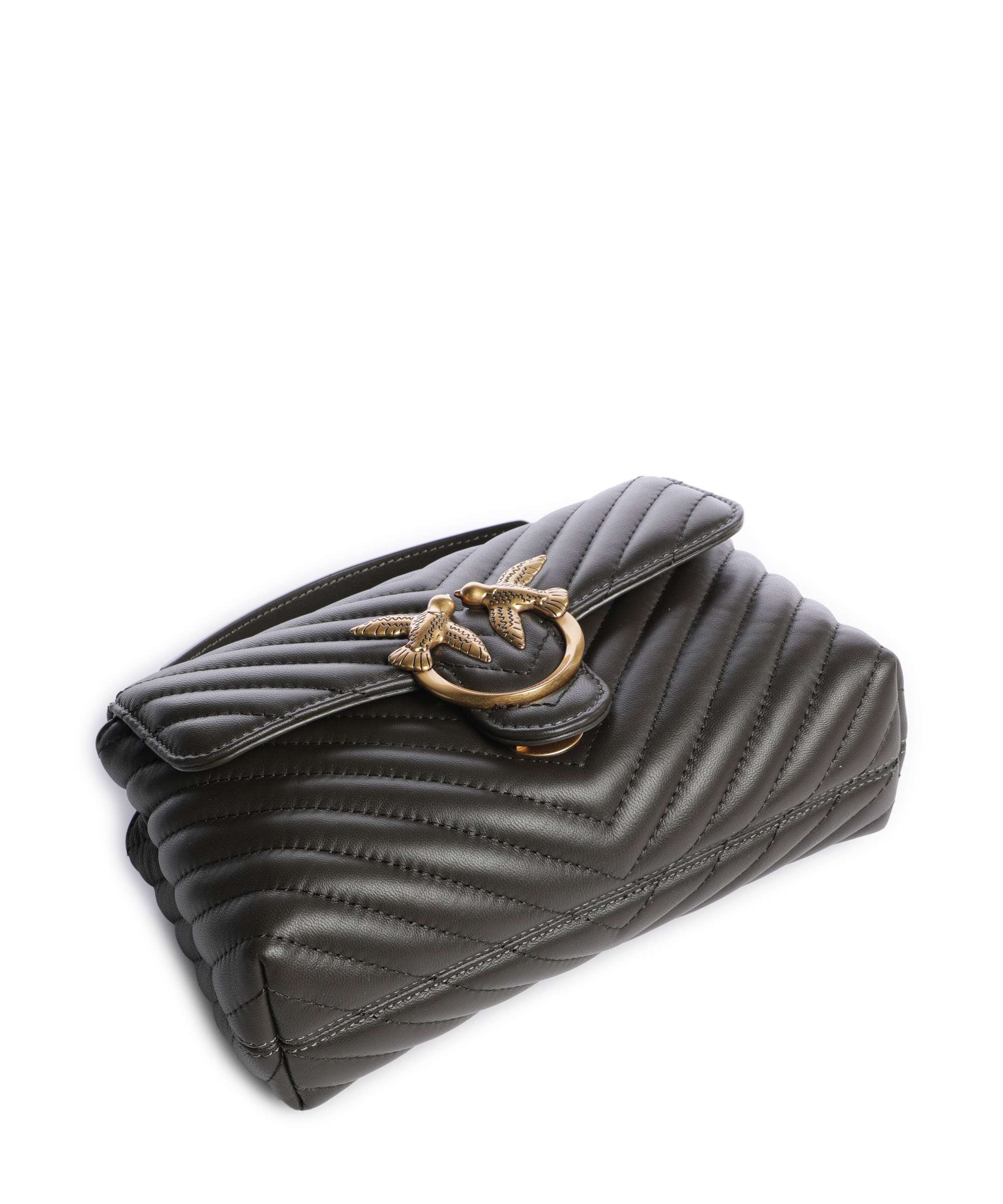 Pinko Love Lady Puff Mini Handbag verde fango/antique gold