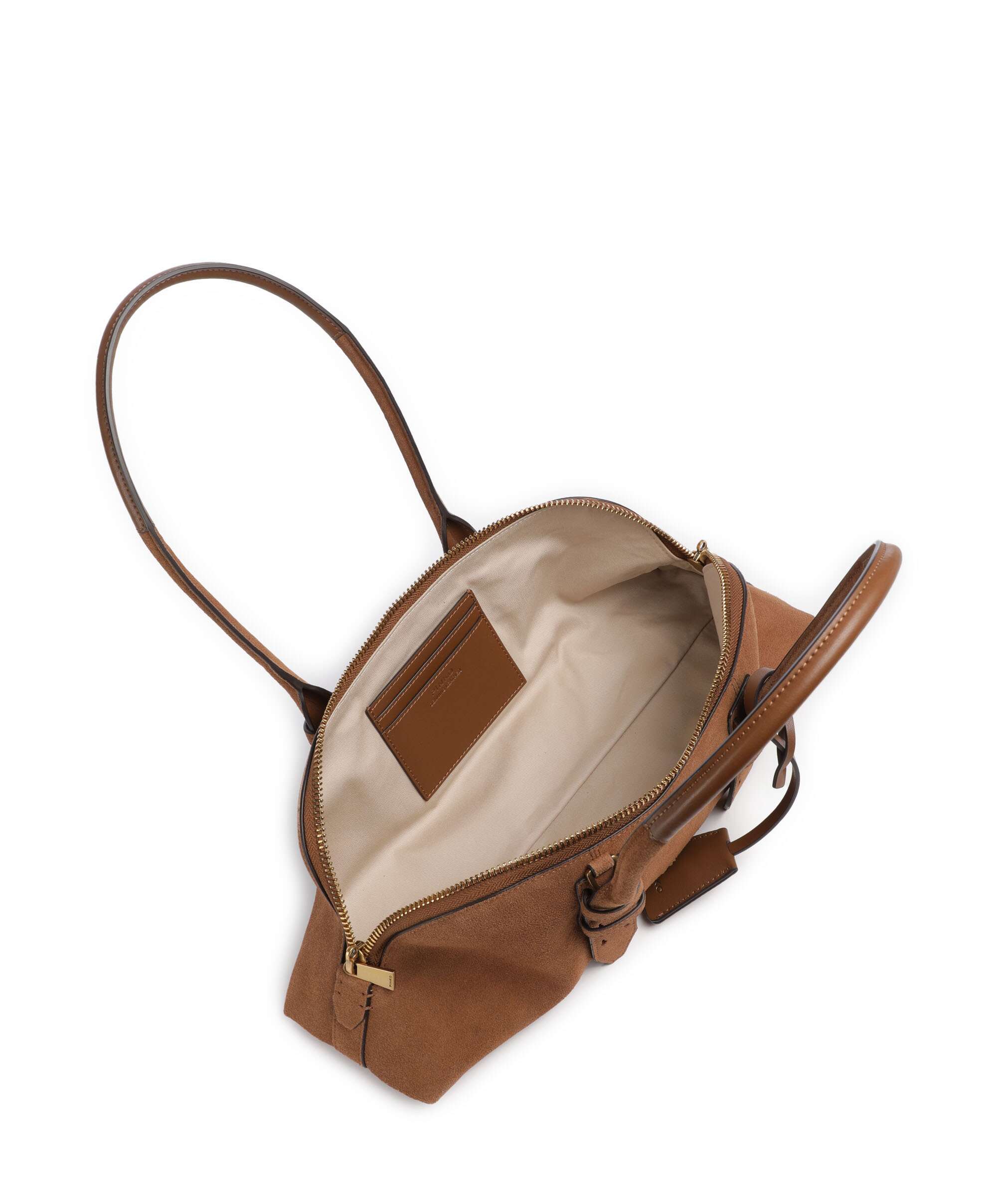 Pinko Bowling Horizontal Big Shoulder bag marrone/leone/antique gold
