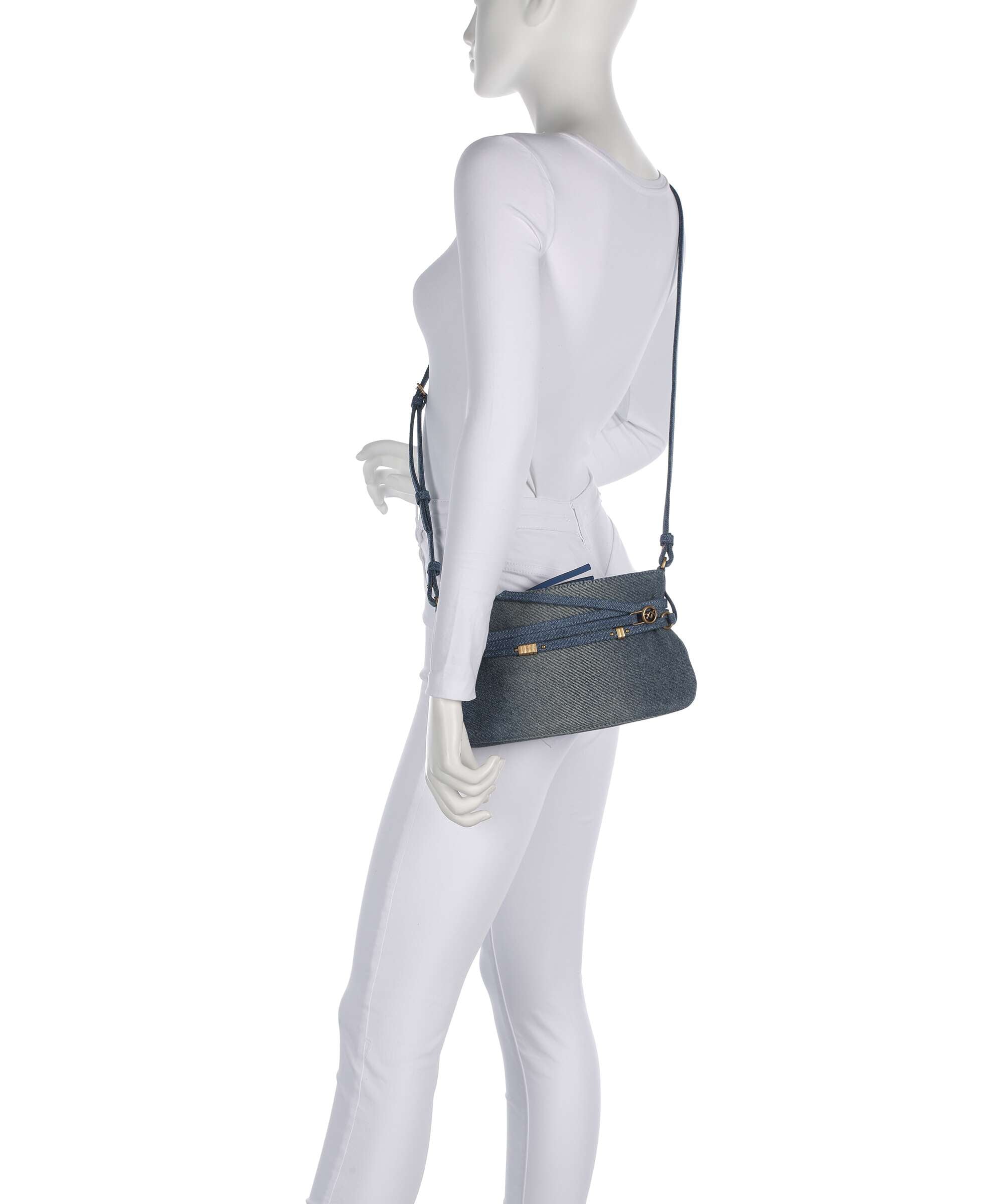 Pinko Belt Mini Shoulder bag lavaggio medio/antique gold