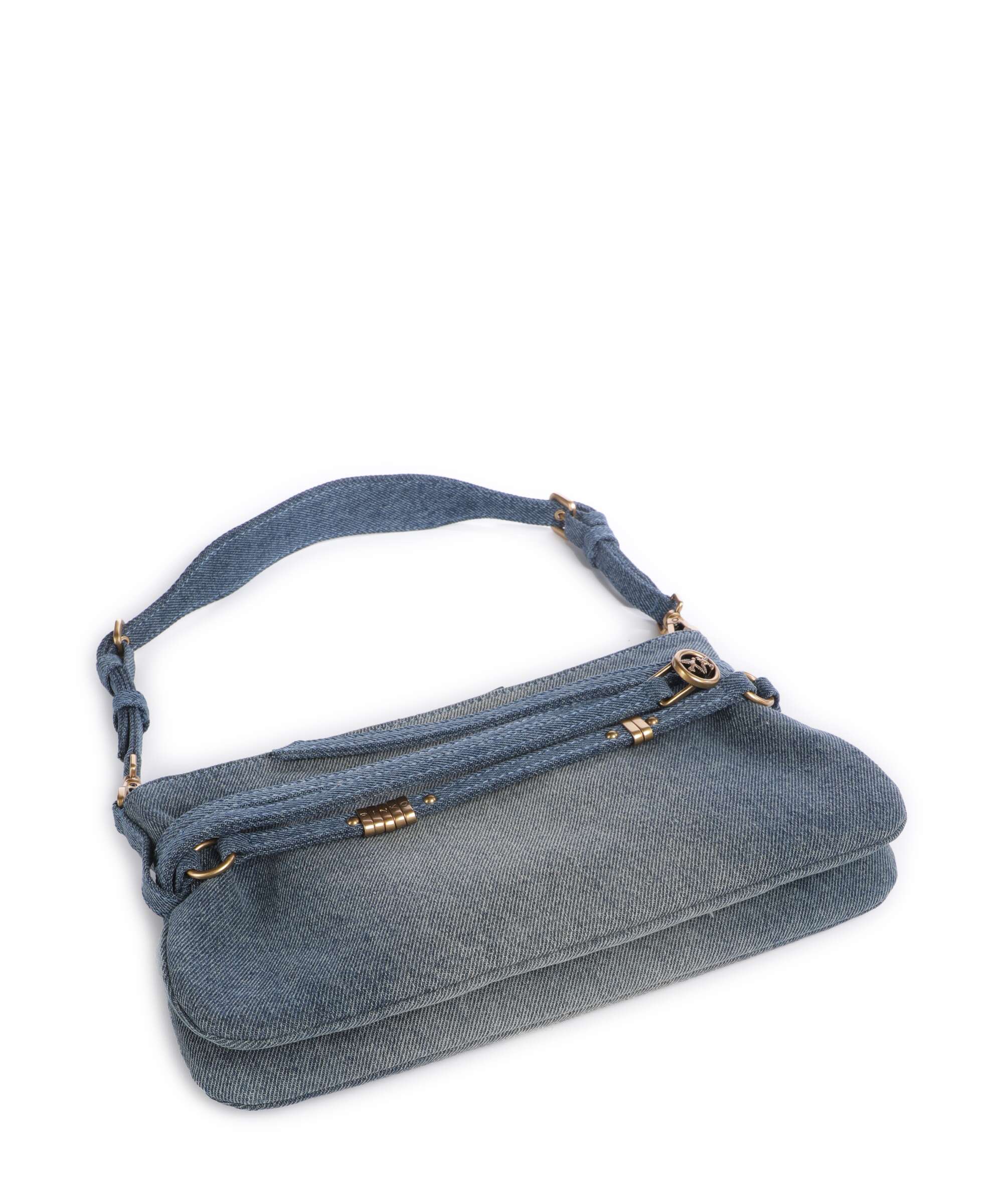 Pinko Belt Mini Shoulder bag lavaggio medio/antique gold