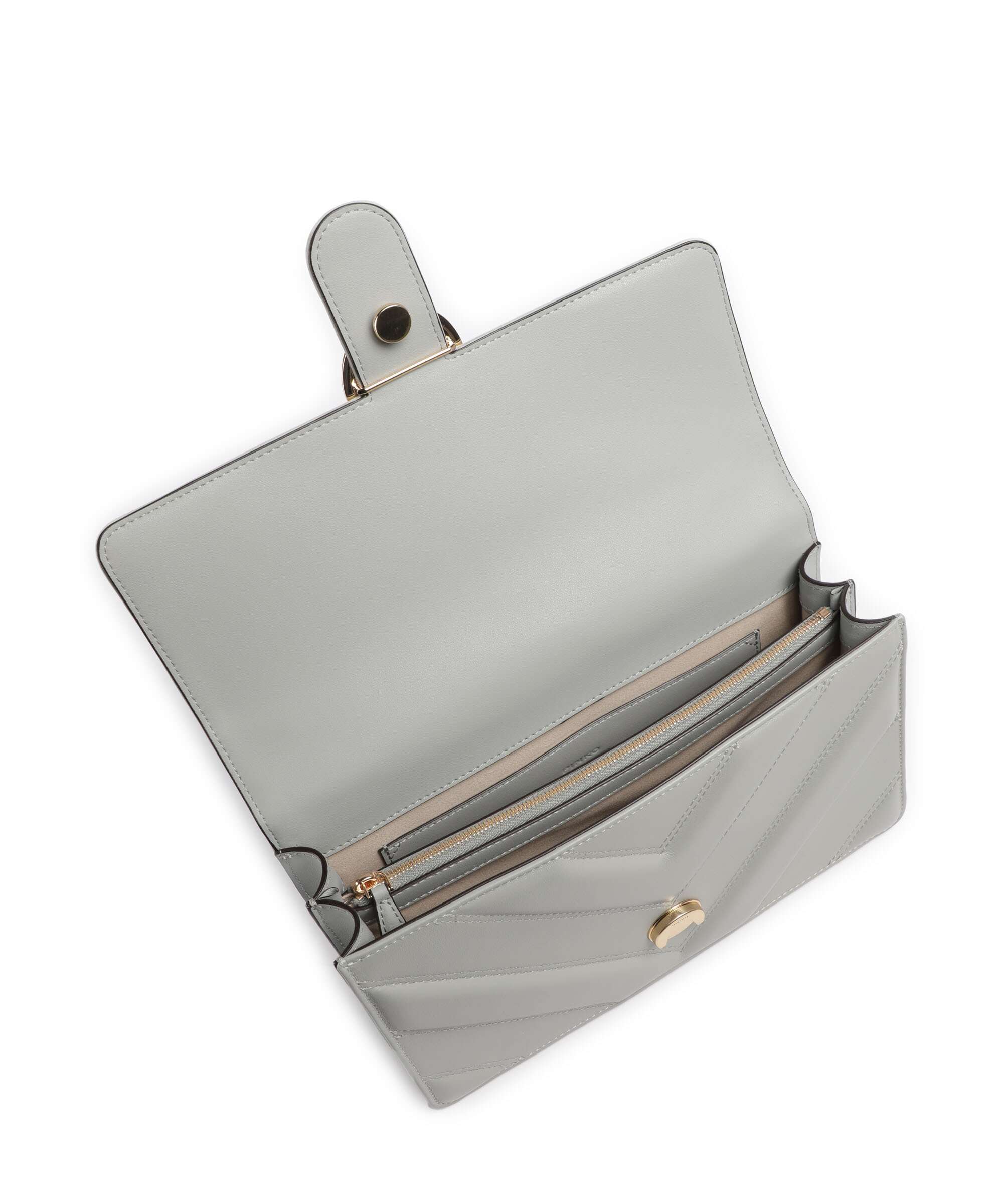 Pinko Love One Classic Shoulder bag grigio perla/gold mordore