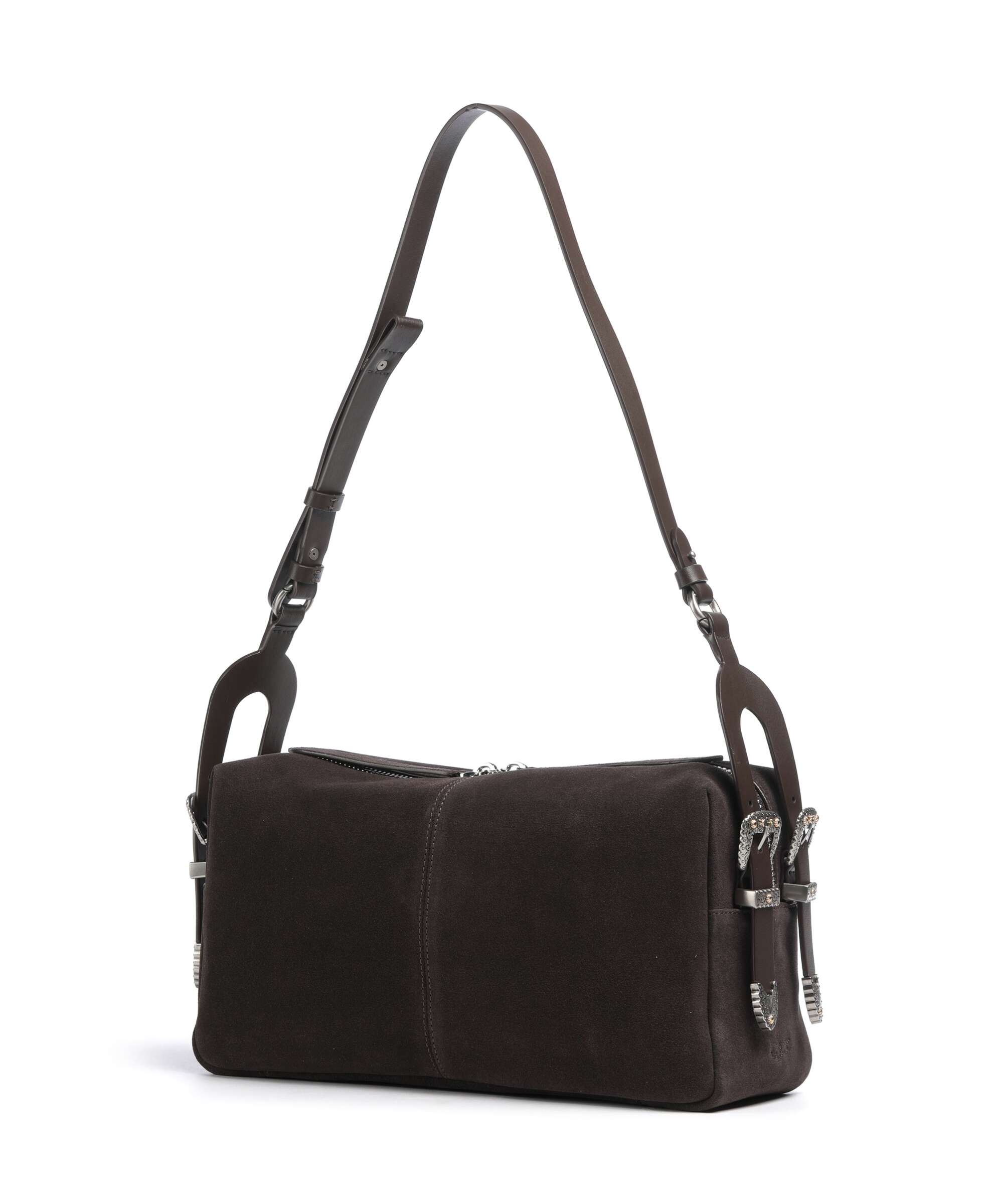 Pinko 24 Classic Shoulder bag marrone/chicco di caffe/old silver