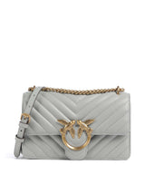 Pinko Love One Mini Torba preko ramena grigio perla/antique gold