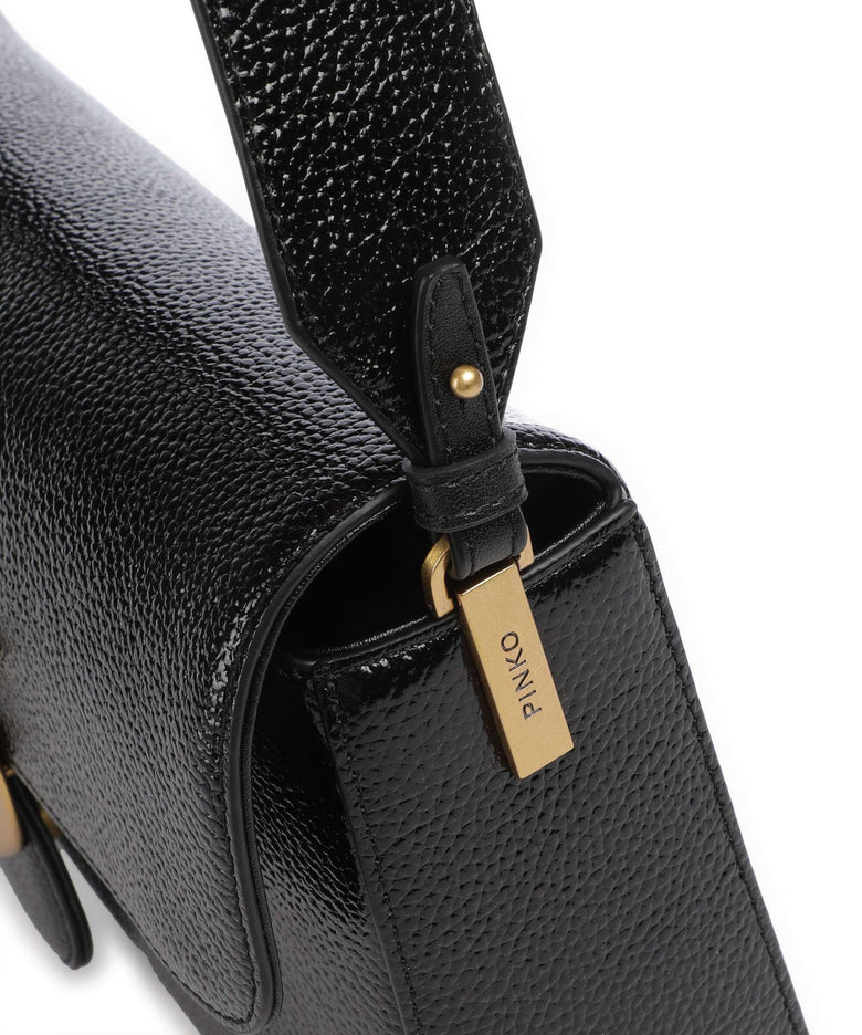 Pinko Love One Classic Slouchy Shoulder bag nero/antique gold