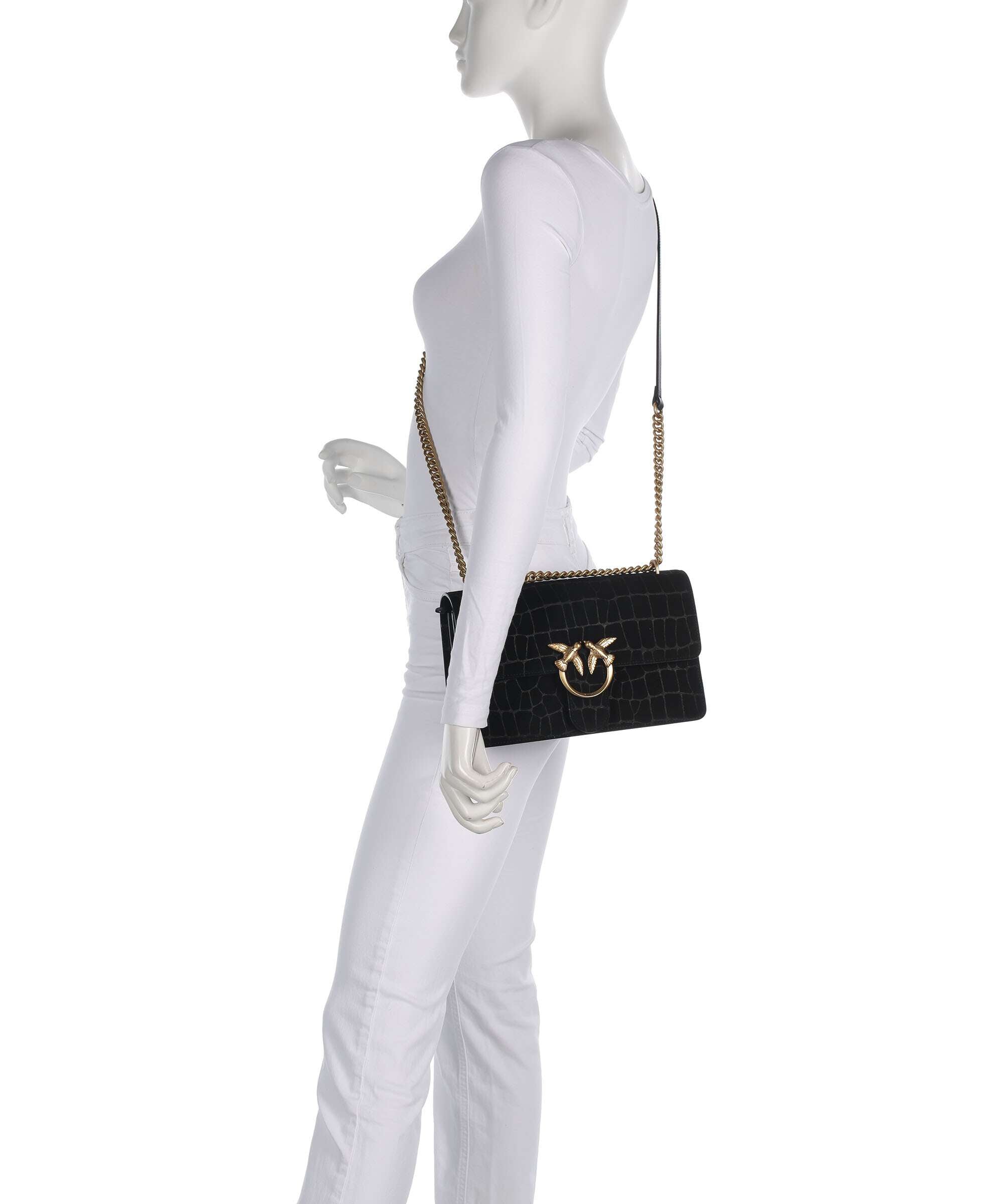 Pinko Love One Classic Shoulder bag nero/antique gold
