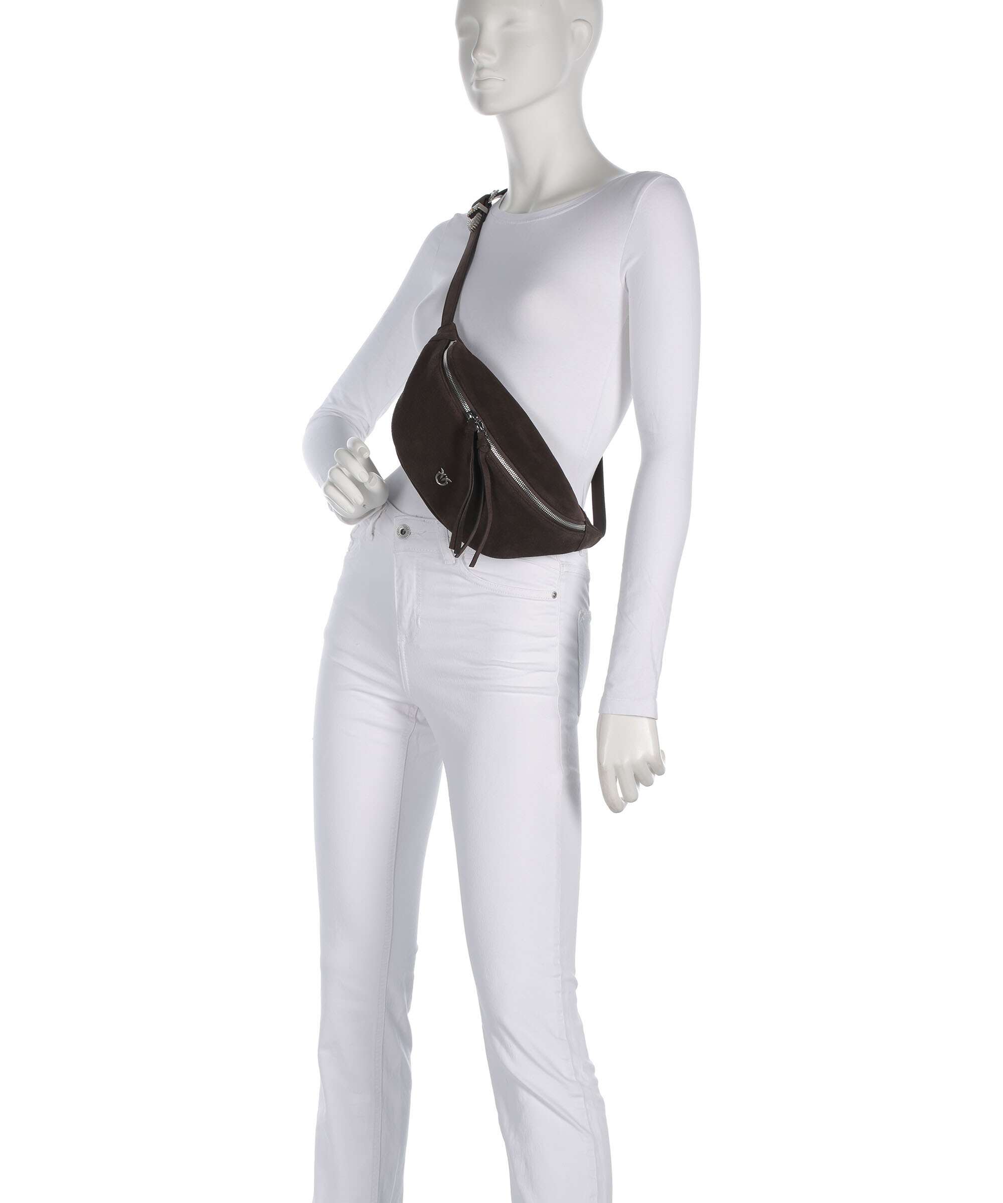 Pinko Belt bag marrone/chicco di caffe/old silver