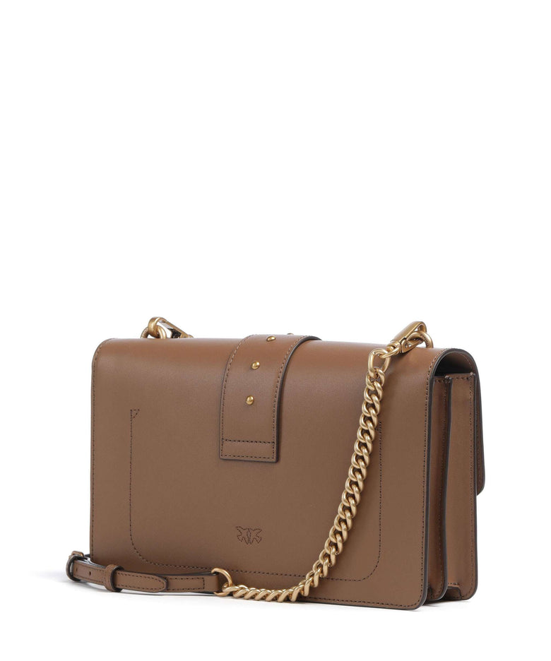 Pinko Love One Classic Crossbody bag marrone cognac/antique gold