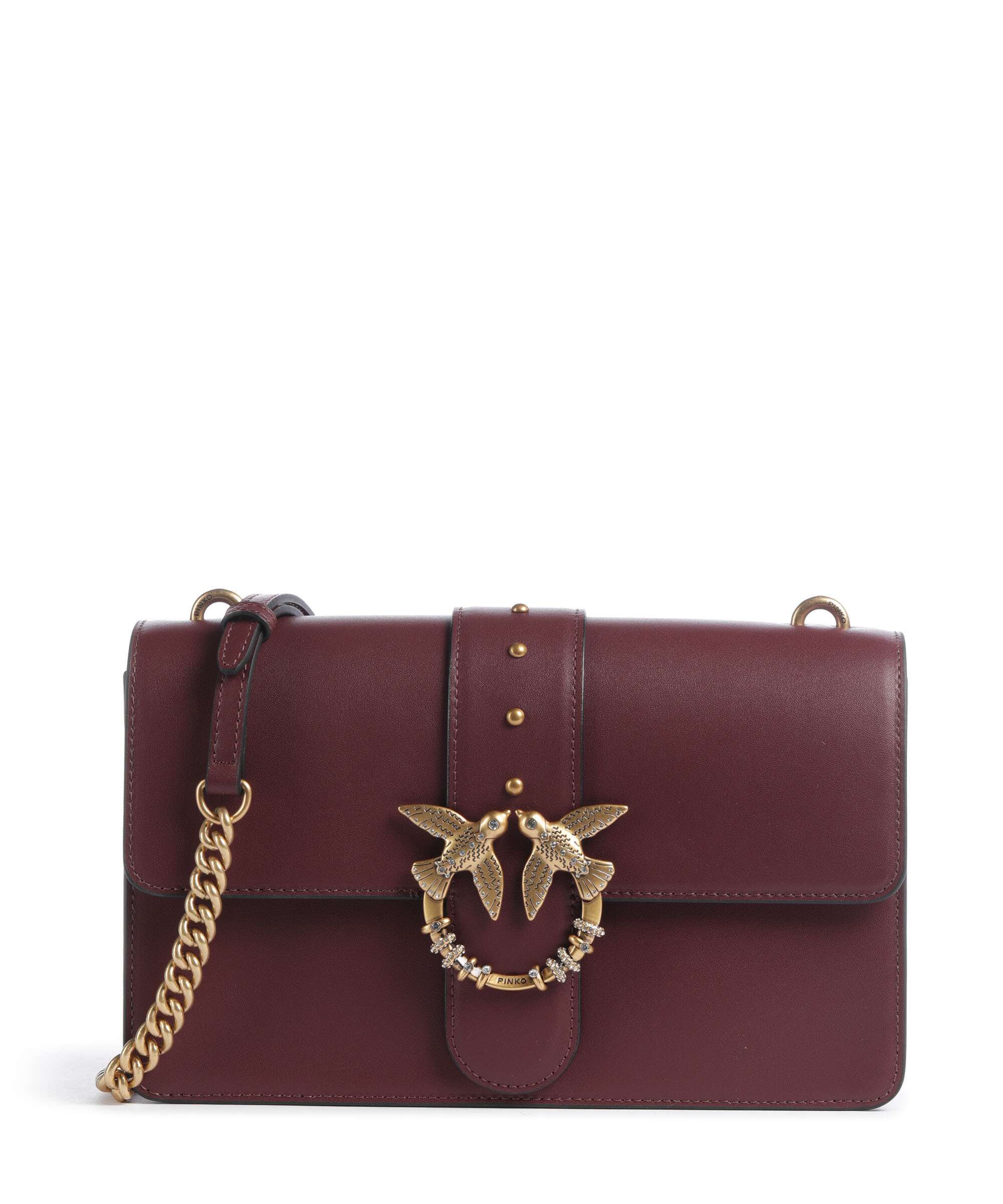 Pinko Love One Classic New Buckle Crossbody bag ribes intenso/antique gold
