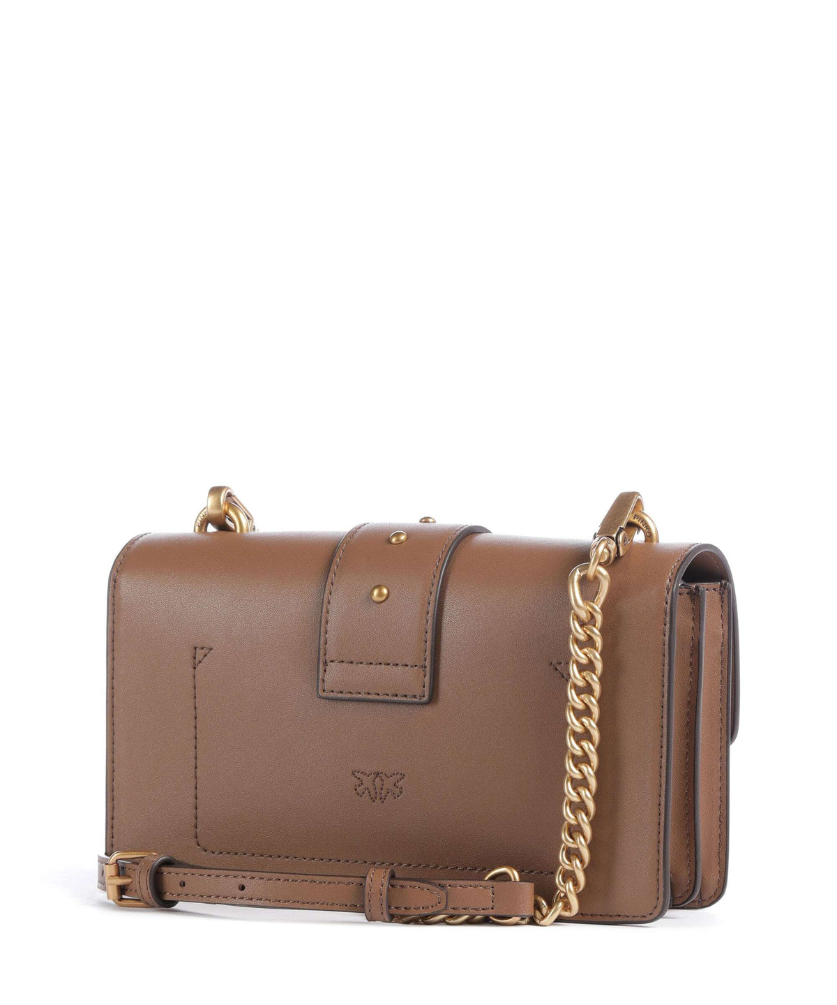 Pinko Love One Mini Crossbody bag marrone cognac/antique gold