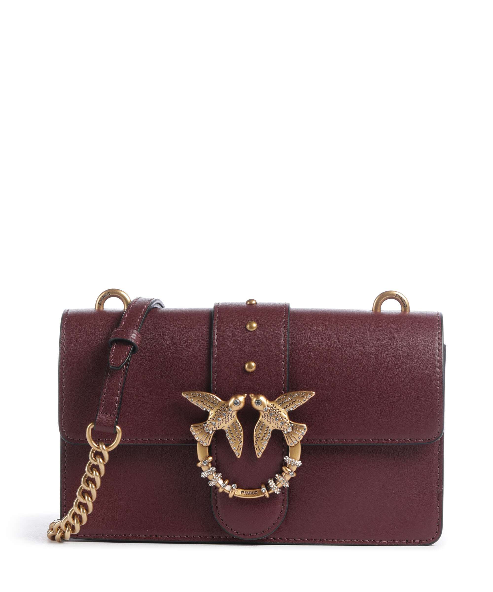 Pinko Love One Mini New Buckle Crossbody bag ribes intenso/antique gold