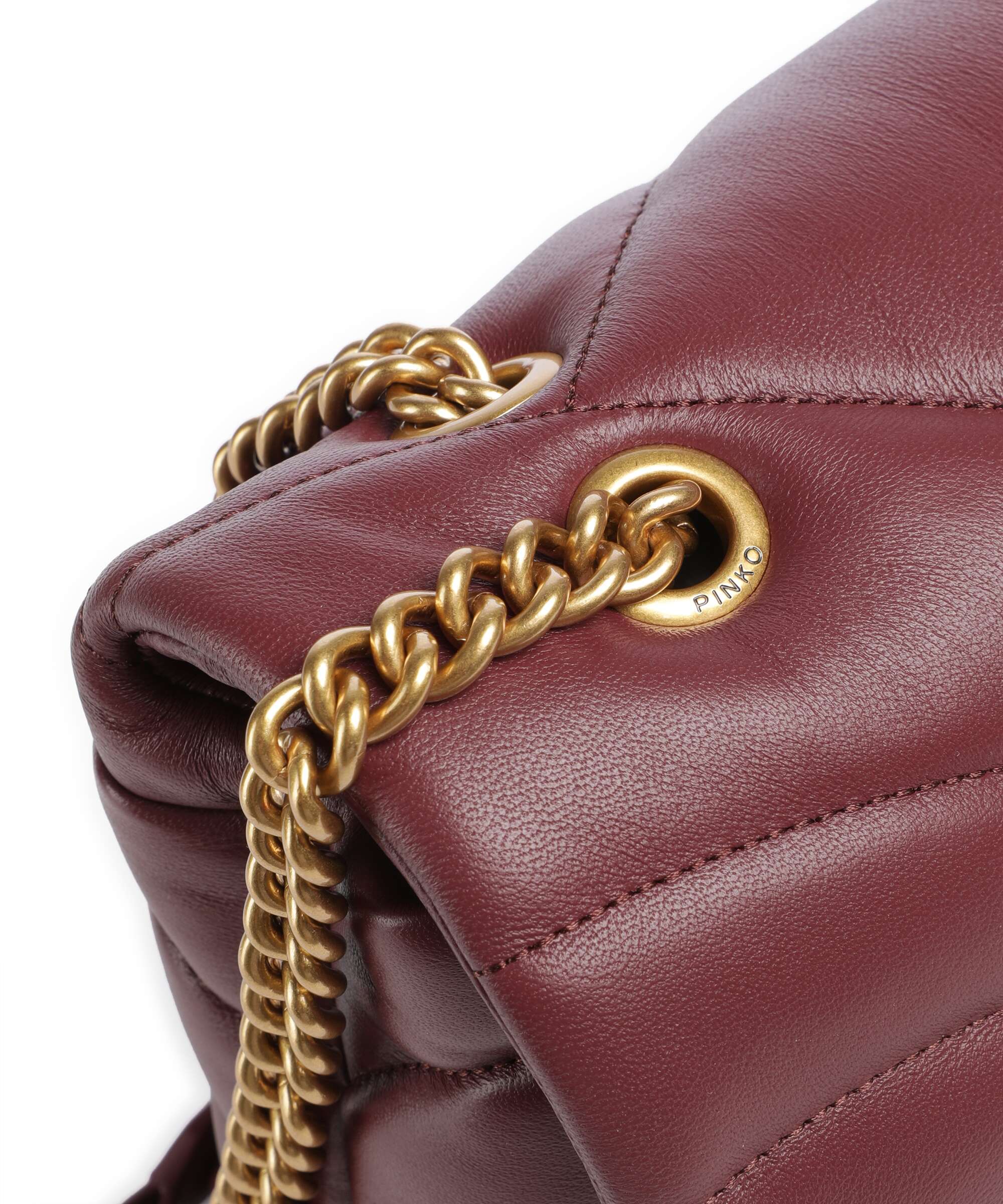 Pinko Love Puff Classic Shoulder bag ribes intenso/antique gold