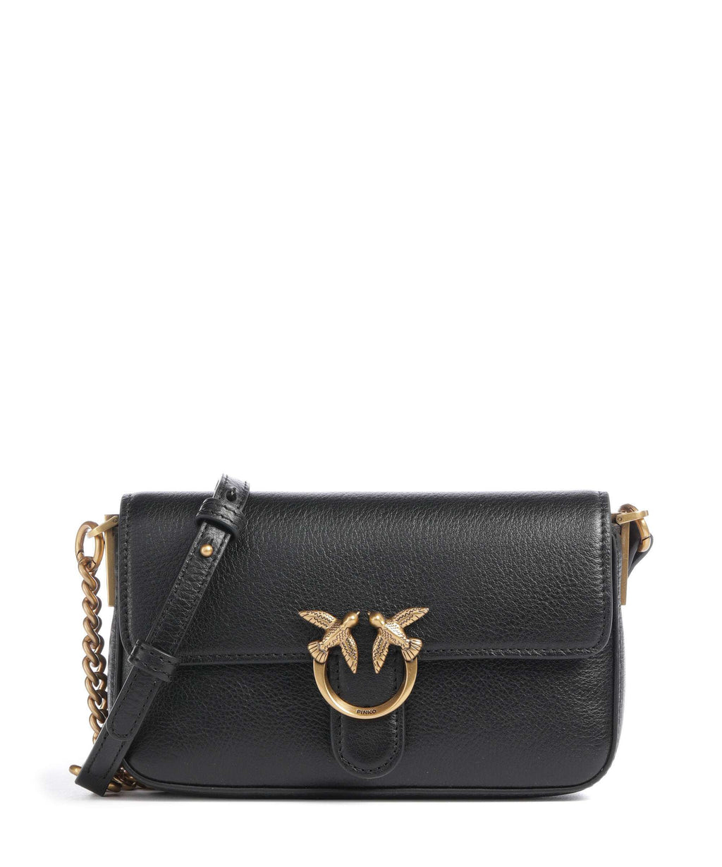 Pinko Love One Baby Slouchy Crossbody bag nero/antique gold