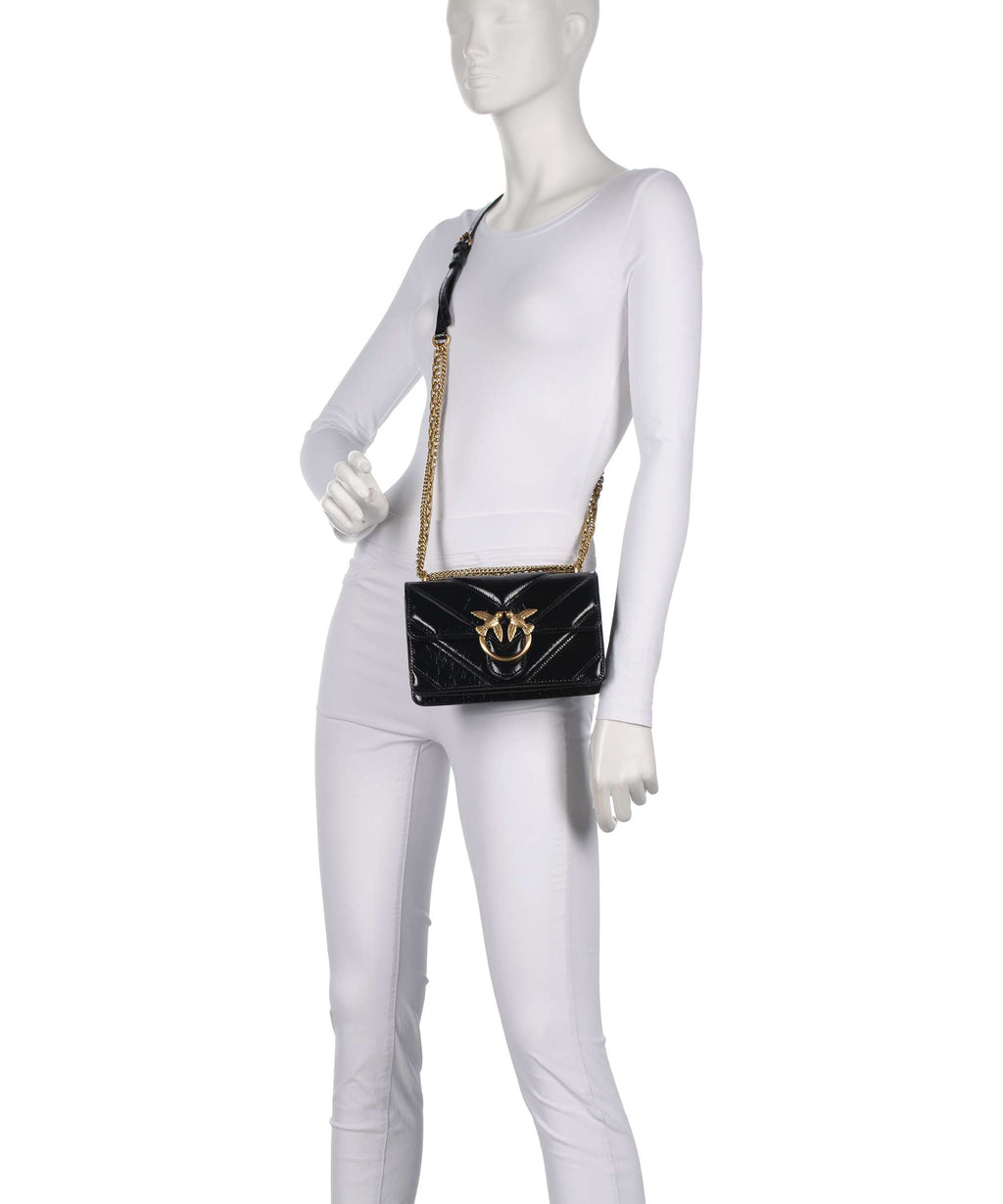 Pinko Love One Mini Shoulder bag nero/antique gold
