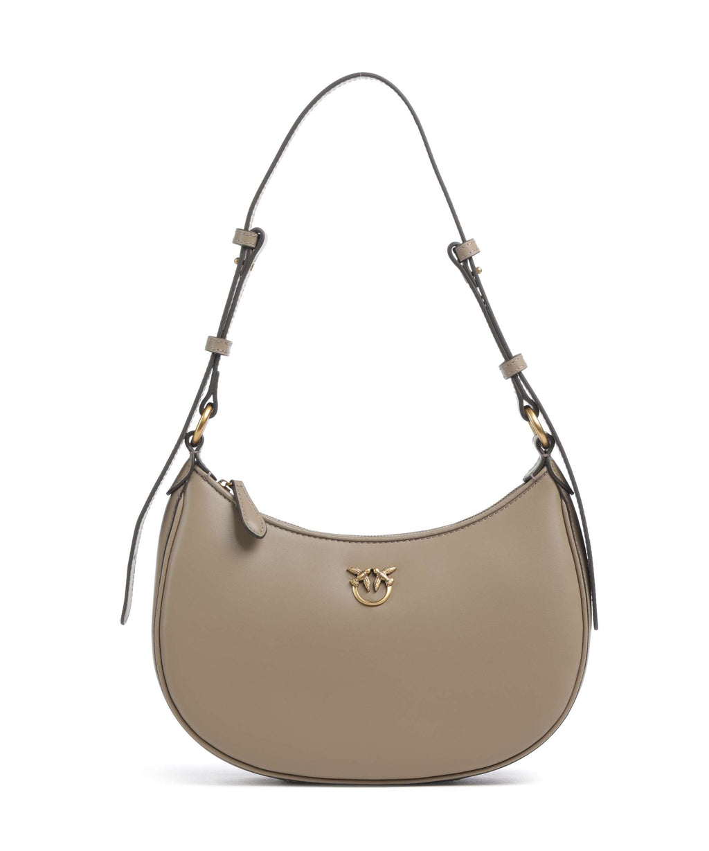 Pinko Half Moon Mini Shoulder bag grigio talpa/antique gold