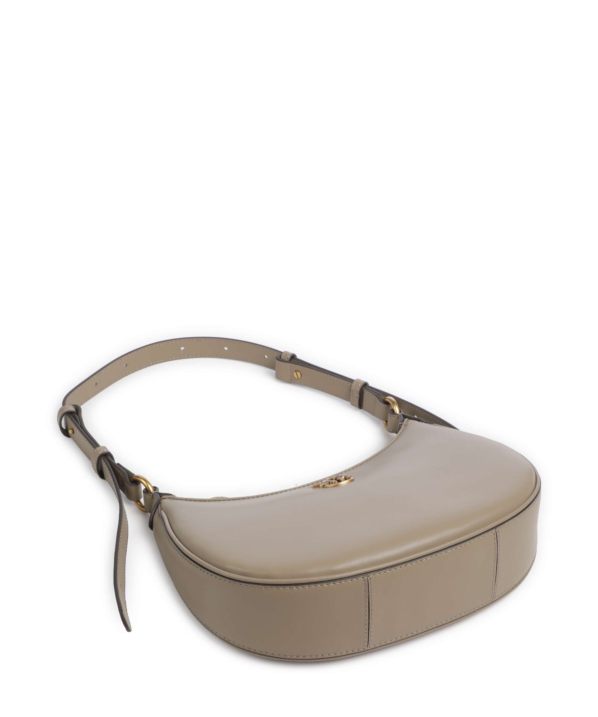 Pinko Half Moon Mini Shoulder bag grigio talpa/antique gold