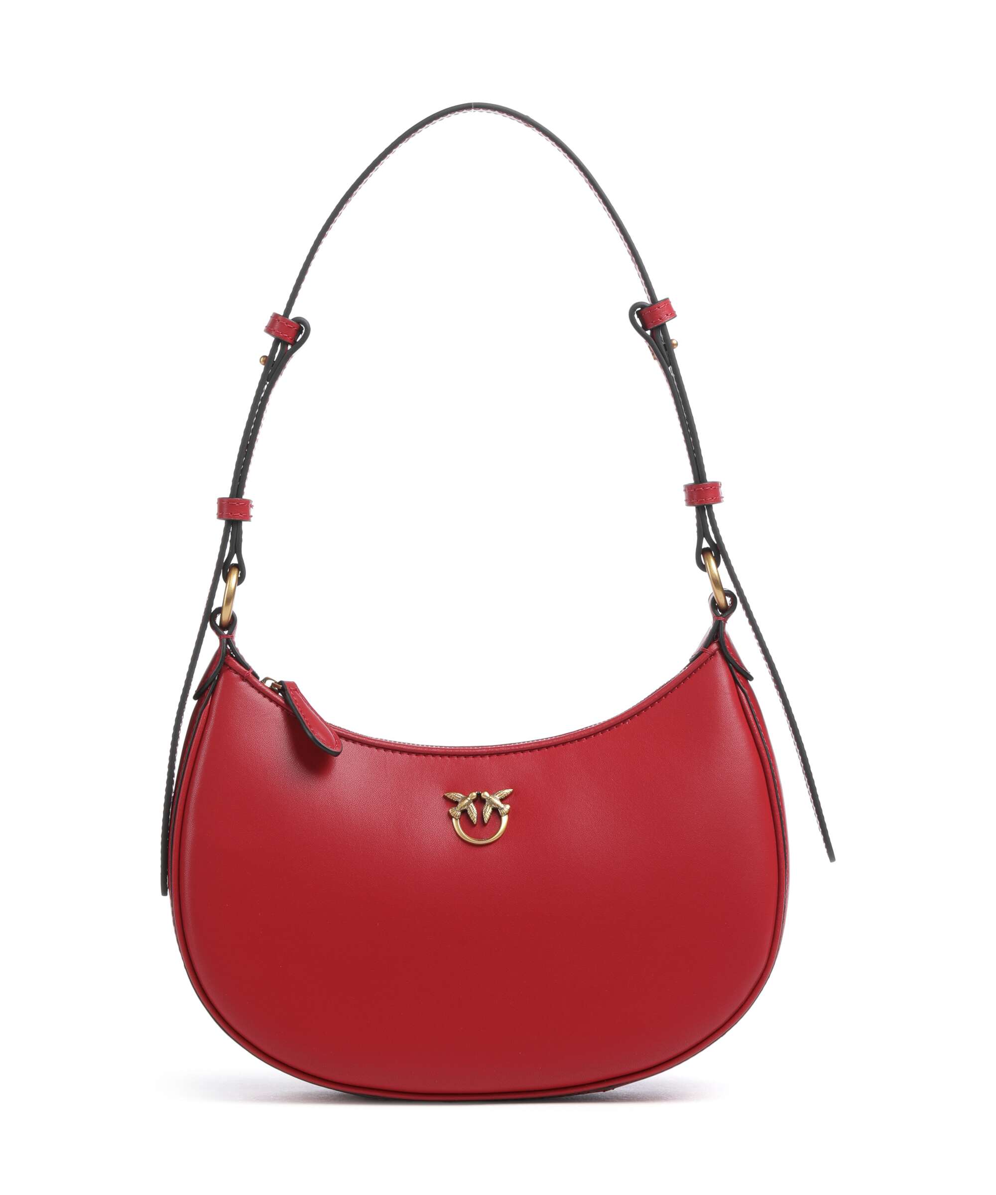 Pinko Half Moon Mini Shoulder bag rosso rio/antique gold