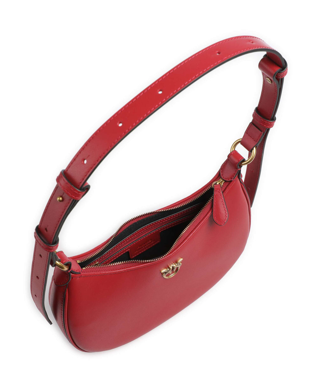 Pinko Half Moon Mini Shoulder bag rosso rio/antique gold