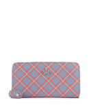 Vivienne Westwood Saffiano Printed Classic Novčarka blue/orange tartan