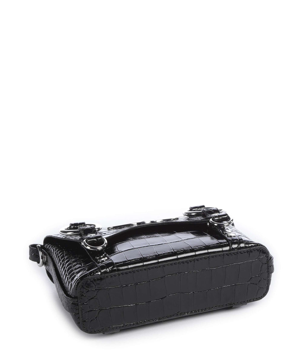 Vivienne Westwood Kim Embossed Croc Crossbody bag black
