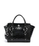 Vivienne Westwood Betty Embossed Croc Medium Torbu black